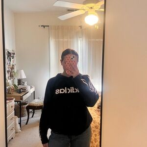 vintage adidas striped hoodie